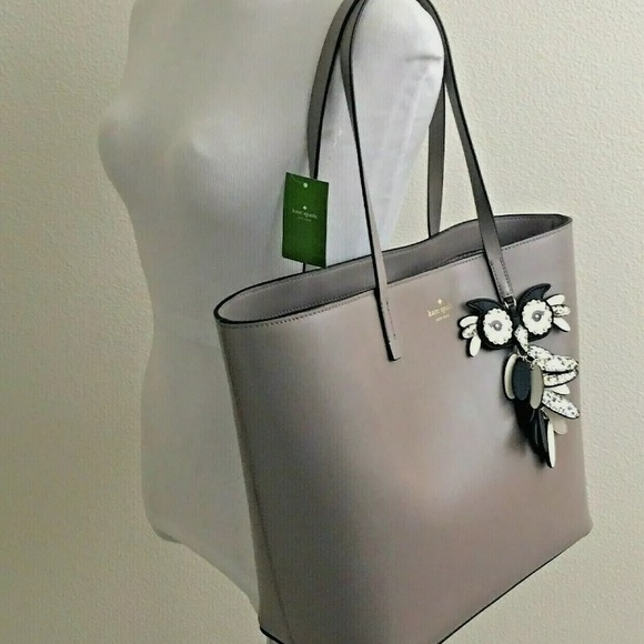 Kate spade owl little Len tote star bright gray - Picture 3 of 8